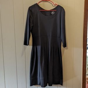 Pink Tartan Little Black Dress Pleated A-Line Size Large